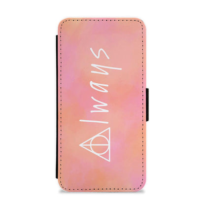 Deathly Always - Harry Potter Flip / Wallet Phone Case