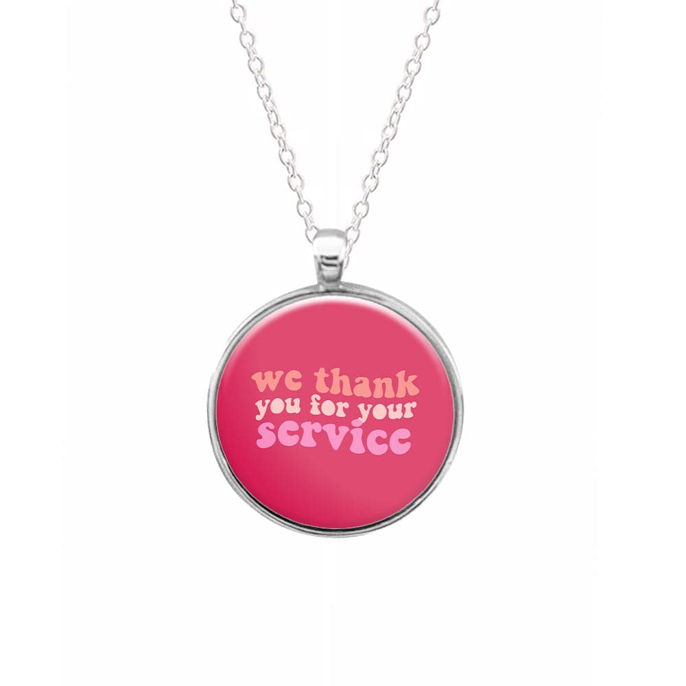 We Thank You For Your Service - Heartstopper Necklace