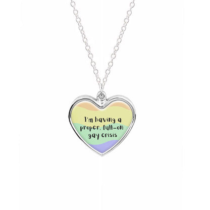 Gay Crisis - Heart TV Necklace