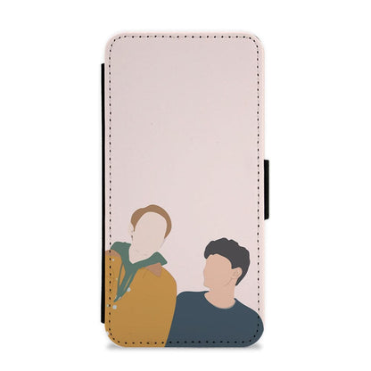 Nick And Charlie - Heartstopper Flip / Wallet Phone Case