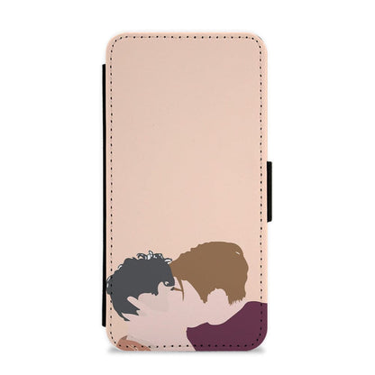 Nick And Charlie Kissing - Heartstopper Flip / Wallet Phone Case