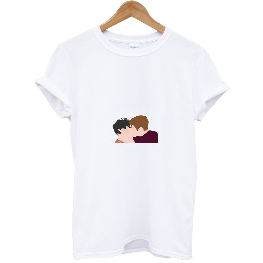 Nick And Charlie Kissing - Heartstopper T-Shirt