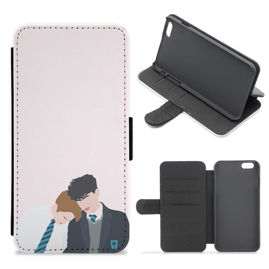 Nick And Charlie School Clothes - Heartstopper Flip / Wallet Phone Case