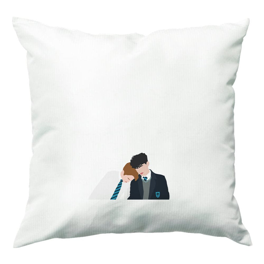 Nick And Charlie School Clothes - Heartstopper Cushion