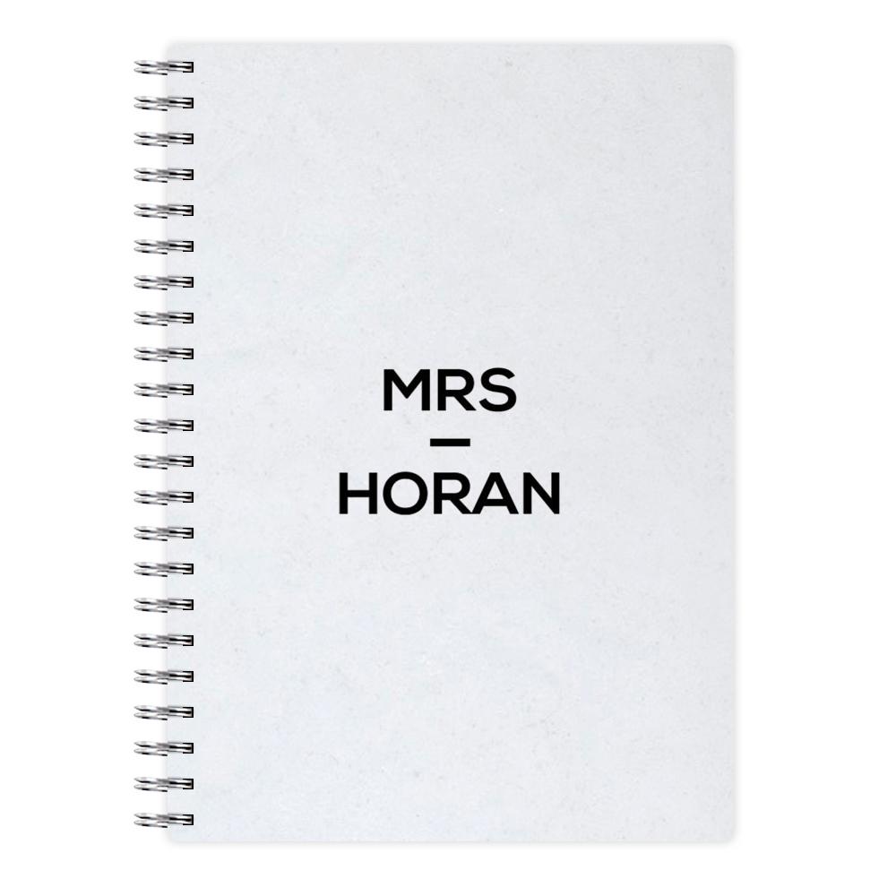 Mrs Horan - Niall Horan Notebook - Fun Cases