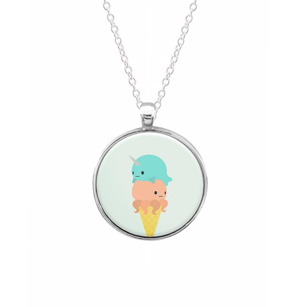 Narwhal Octopus Ice Cream Keyring - Fun Cases