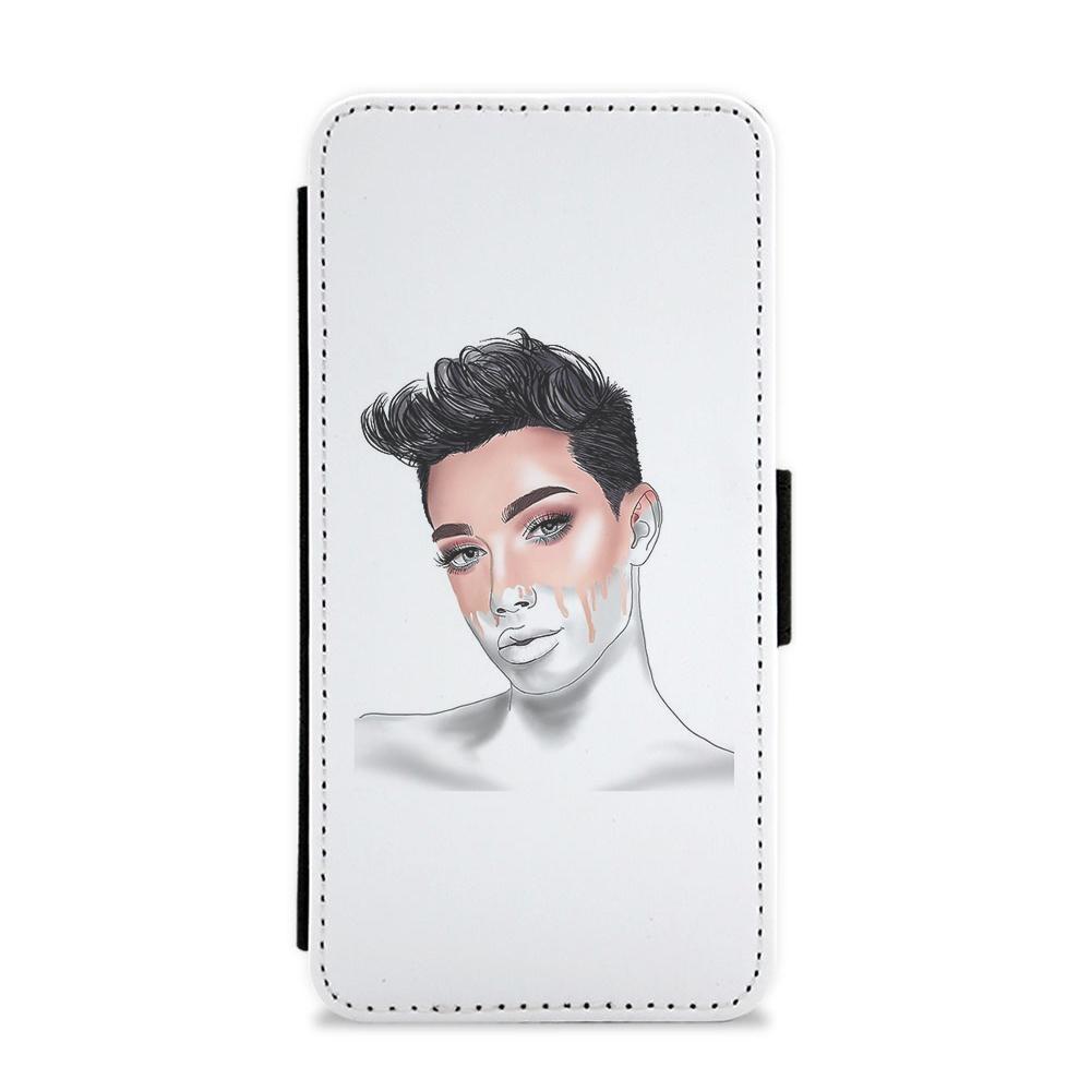 James Charles Sketch Flip / Wallet Phone Case