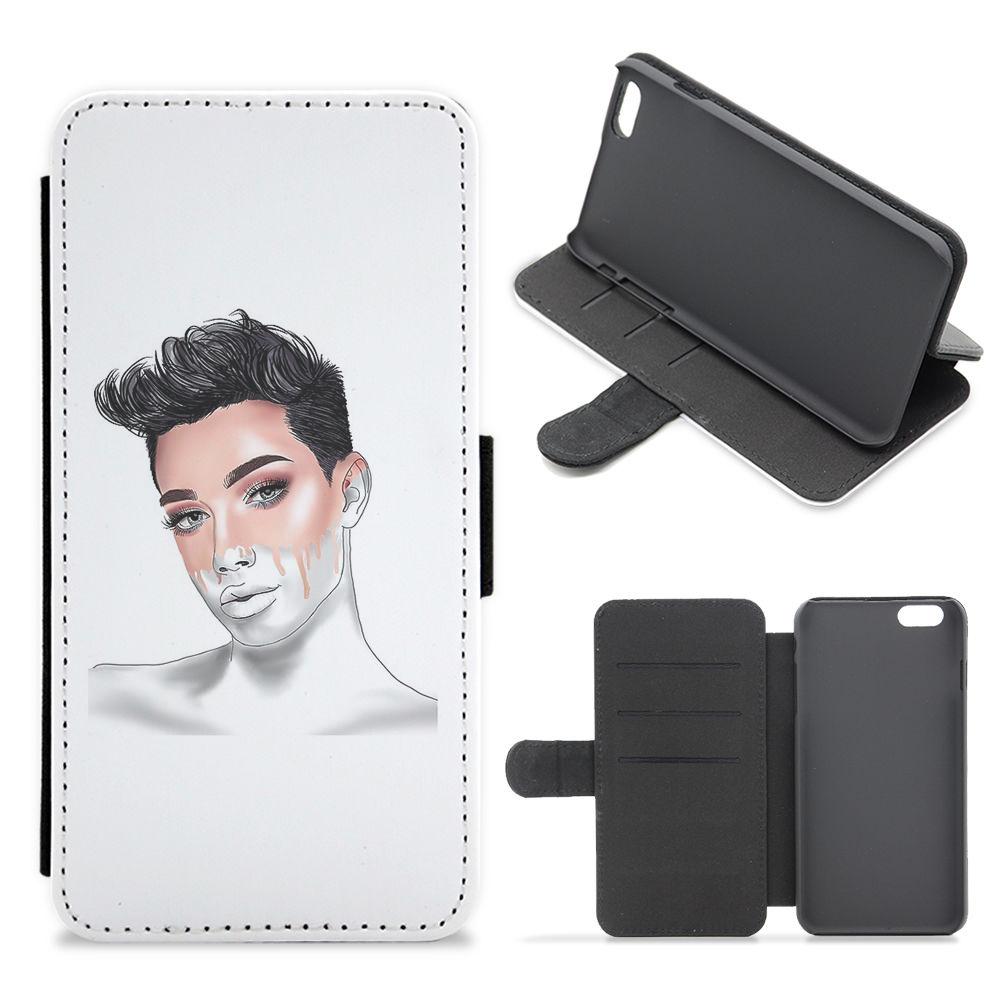 James Charles Sketch Flip / Wallet Phone Case