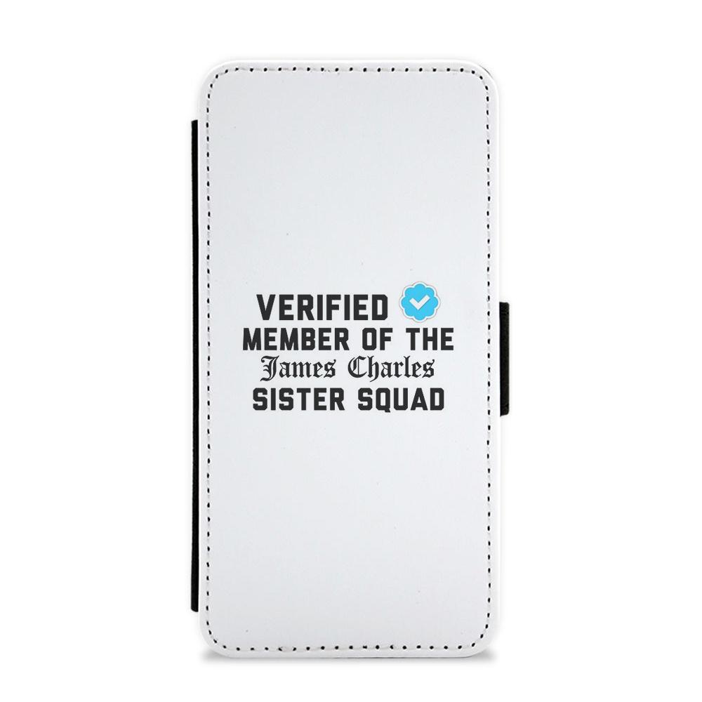 Verified Member Of the sister Squad - James Charles Flip / Wallet Phone Case