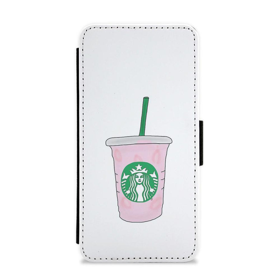 Starbuck Pinkity Drinkity - James Charles Flip / Wallet Phone Case