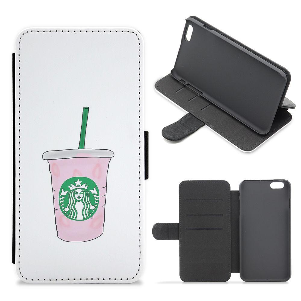 Starbuck Pinkity Drinkity - James Charles Flip / Wallet Phone Case