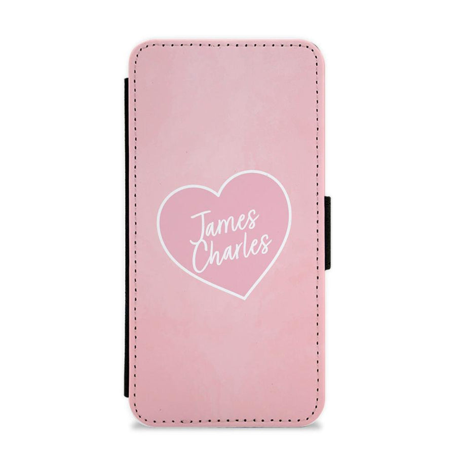 James Charles Heart Flip / Wallet Phone Case