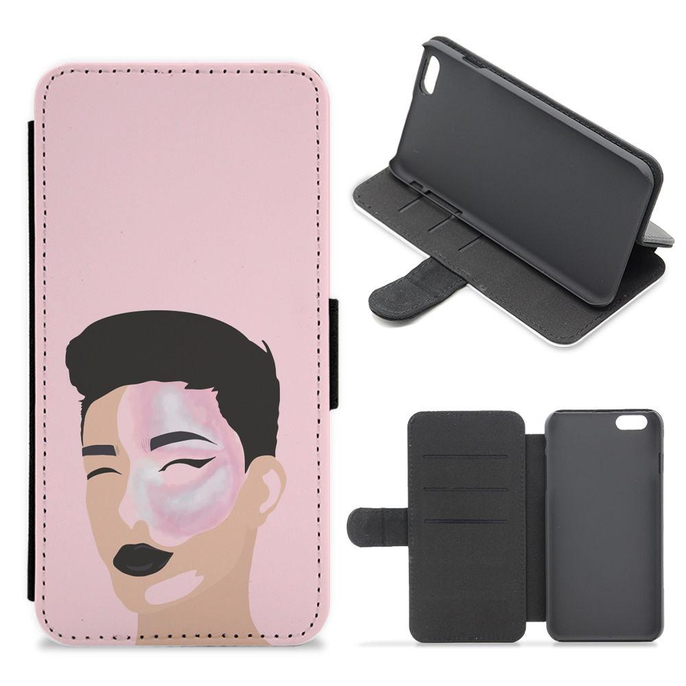 James Charles Makeup Cartoon Flip / Wallet Phone Case