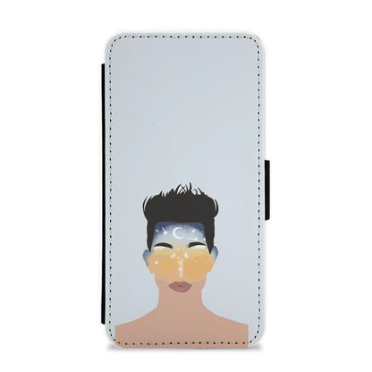 Space Head - James Charles Flip / Wallet Phone Case