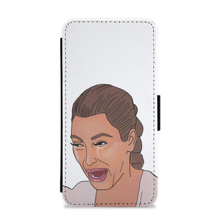 Crying Kim Kardashian Flip / Wallet Phone Case