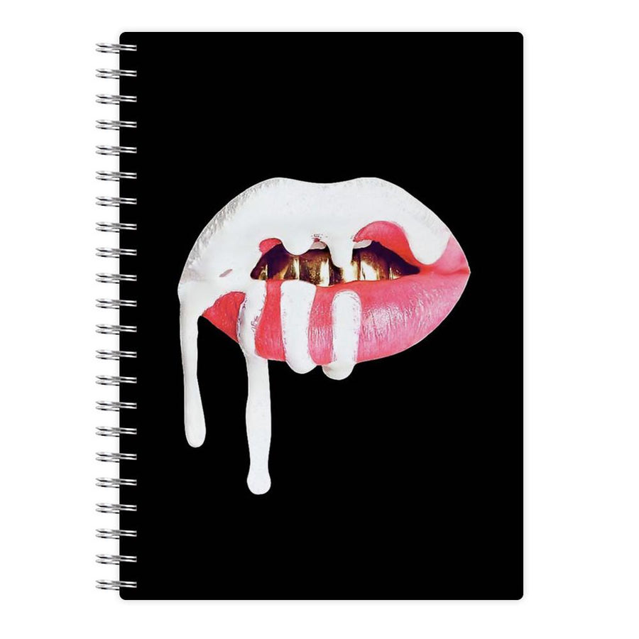Kylie Jenner - White and Pink Lips Notebook - Fun Cases