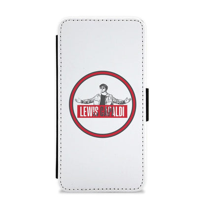 Red Lewis Capaldi Circle Flip / Wallet Phone Case