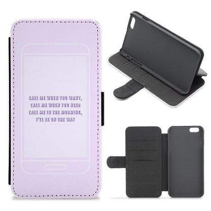 Call Me When You Want - Lil Nas X Flip / Wallet Phone Case