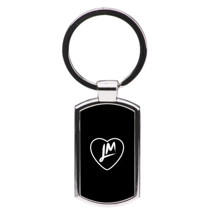 Little Mix Heart Luxury Keyring - Black