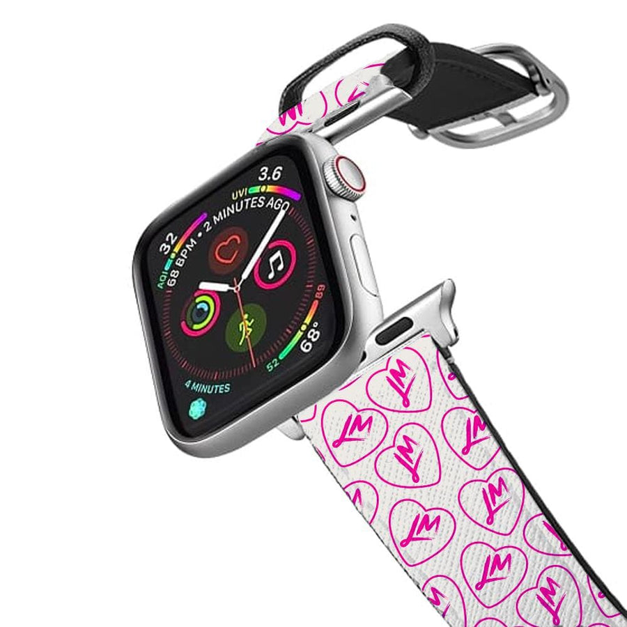 Pink Logo Pattern - Little Mix Apple Watch Strap