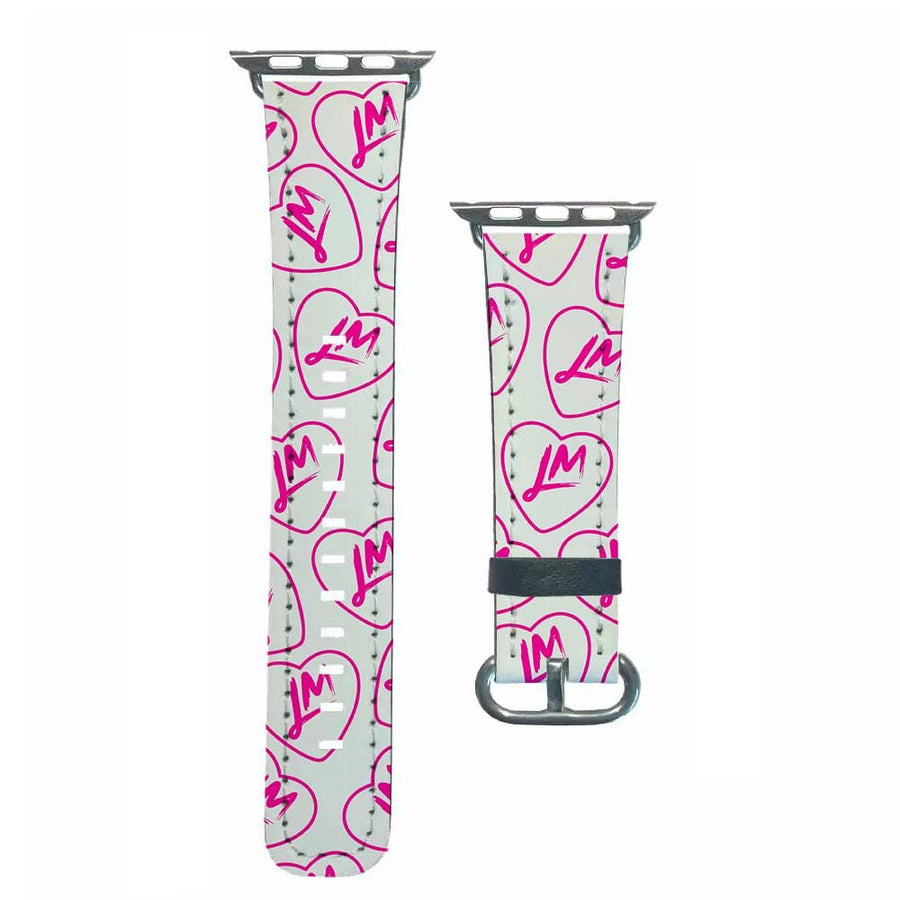 Pink Logo Pattern - Little Mix Apple Watch Strap