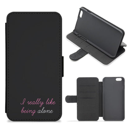 I Really Like Being Alone - Loren Gray Flip / Wallet Phone Case