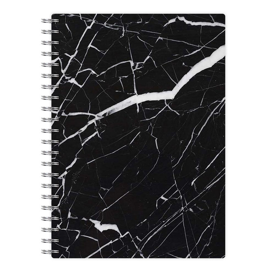 Black & White Marble Pattern Notebook - Fun Cases