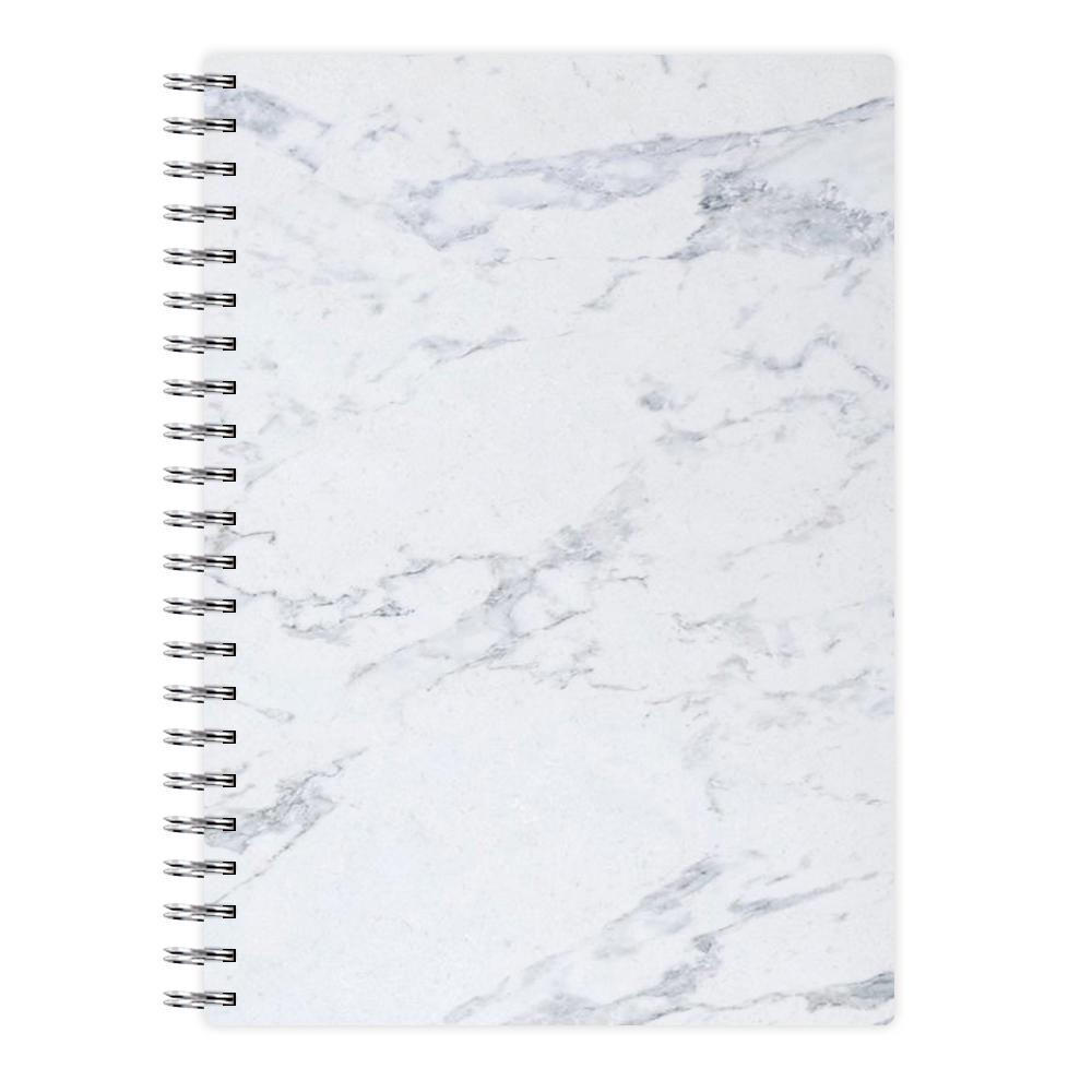White Marble Pattern Notebook - Fun Cases