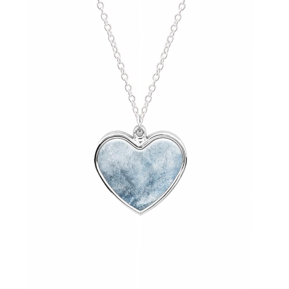 Sea Blue Marble Necklace