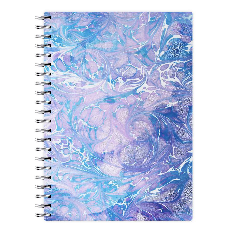 Sea Blue Swirly Marble Notebook - Fun Cases