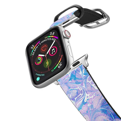 Sea Blue Swirly Marble Apple Watch Strap