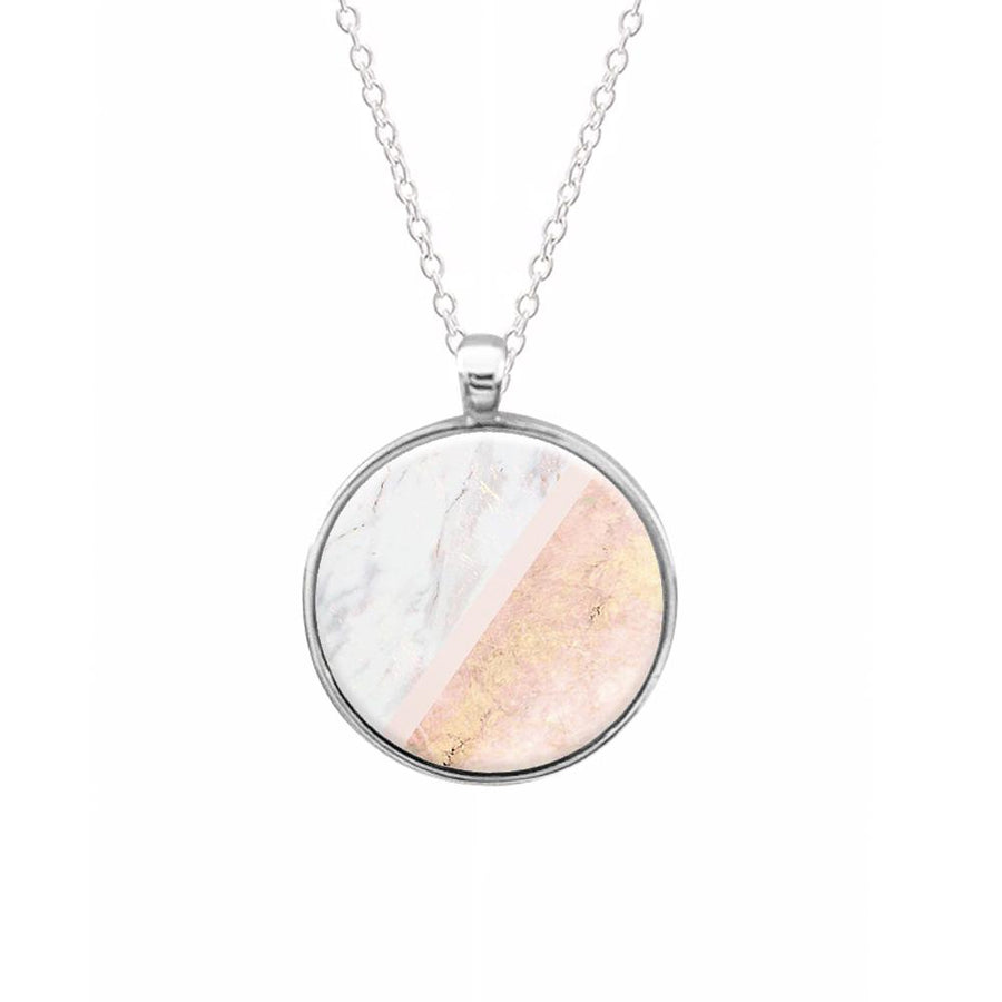 Marble and Rose Gold Keyring - Fun Cases