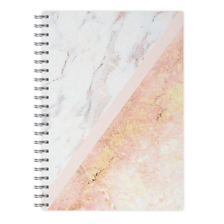 Marble and Rose Gold Notebook - Fun Cases