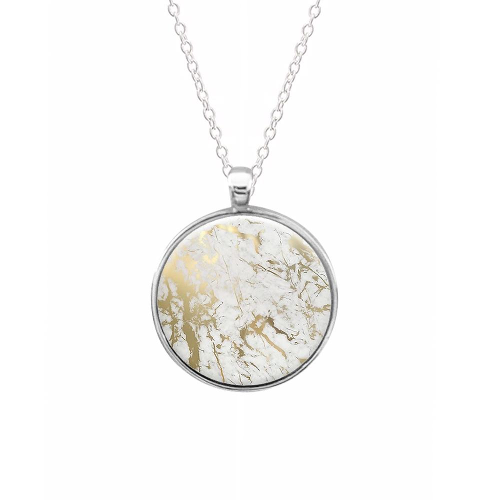 Gold Marble Splatter Keyring - Fun Cases