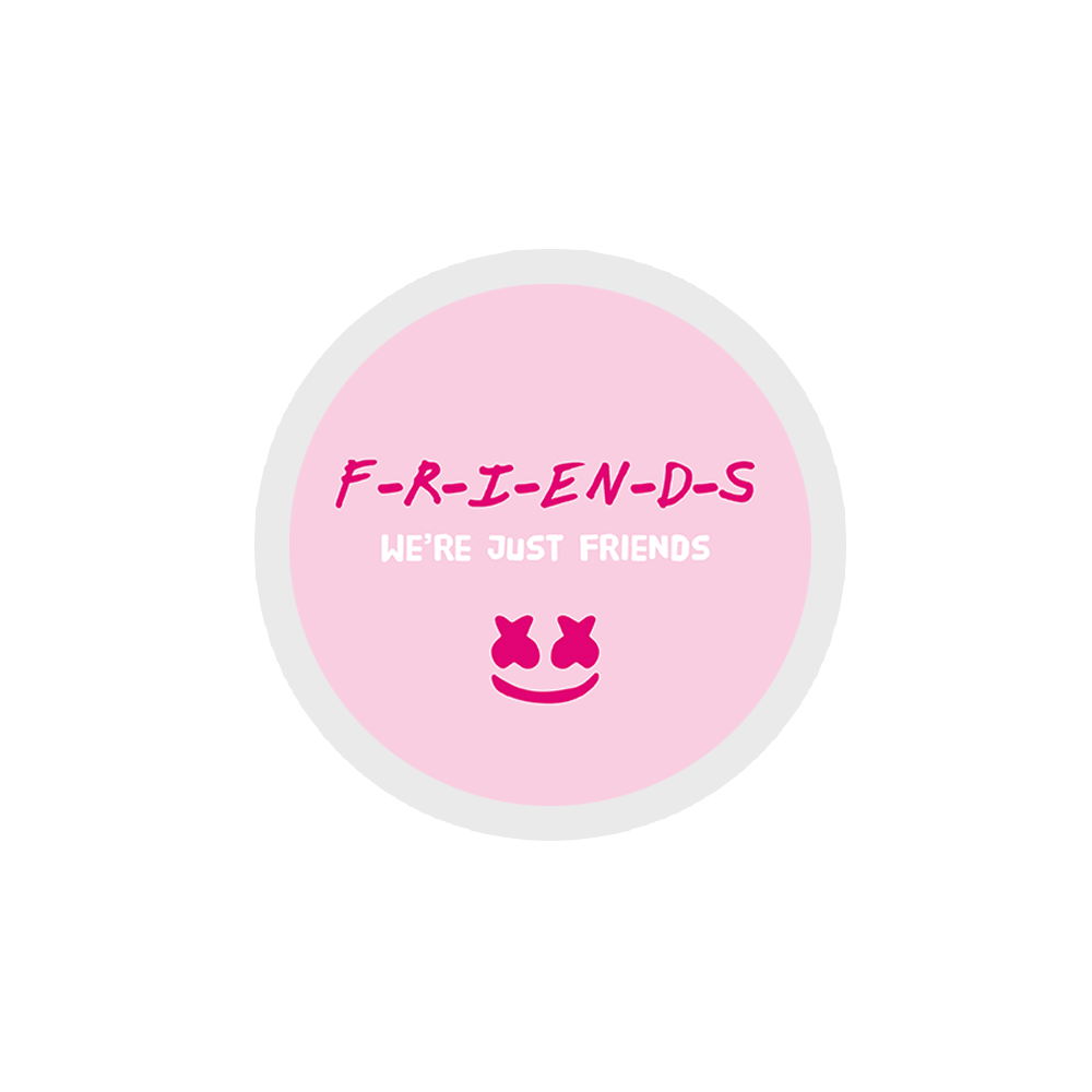 We're Just Friends - Marshmello Sticker