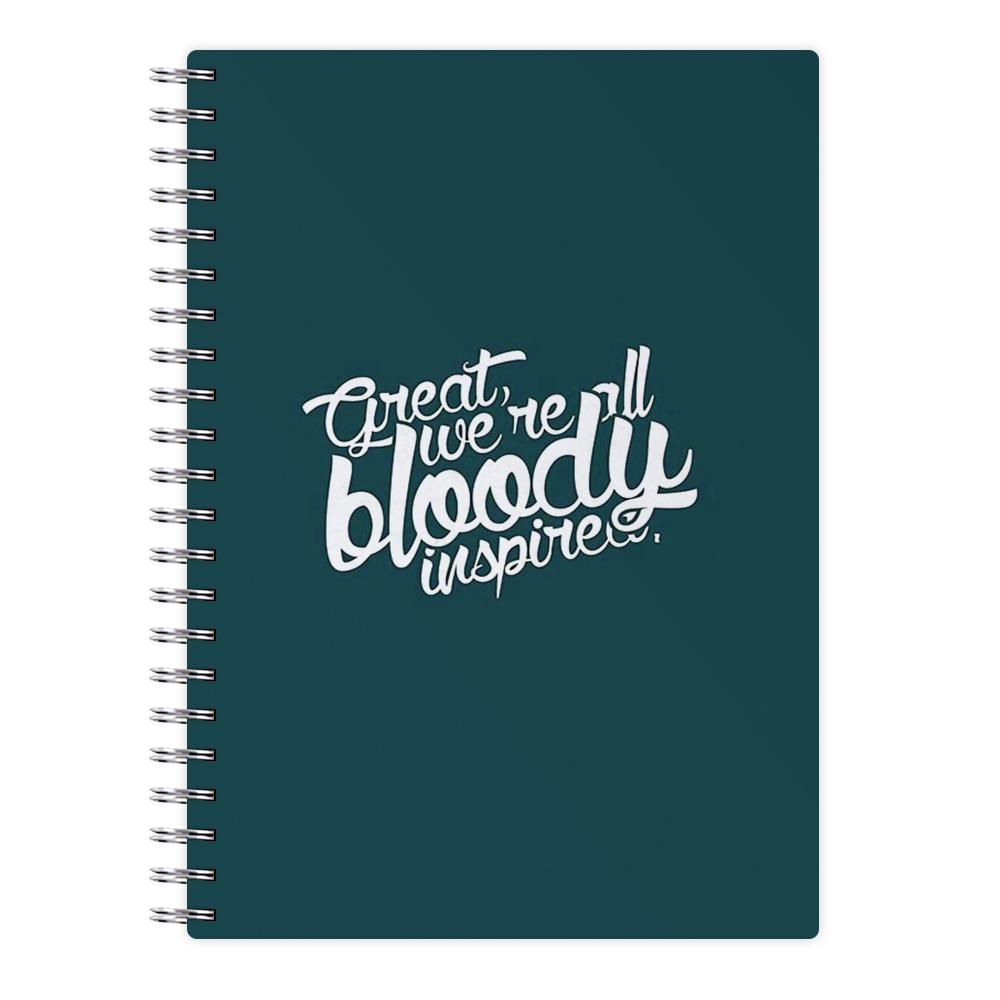 Great, We're All Bloody Inspired - Maze Runner Notebook - Fun Cases