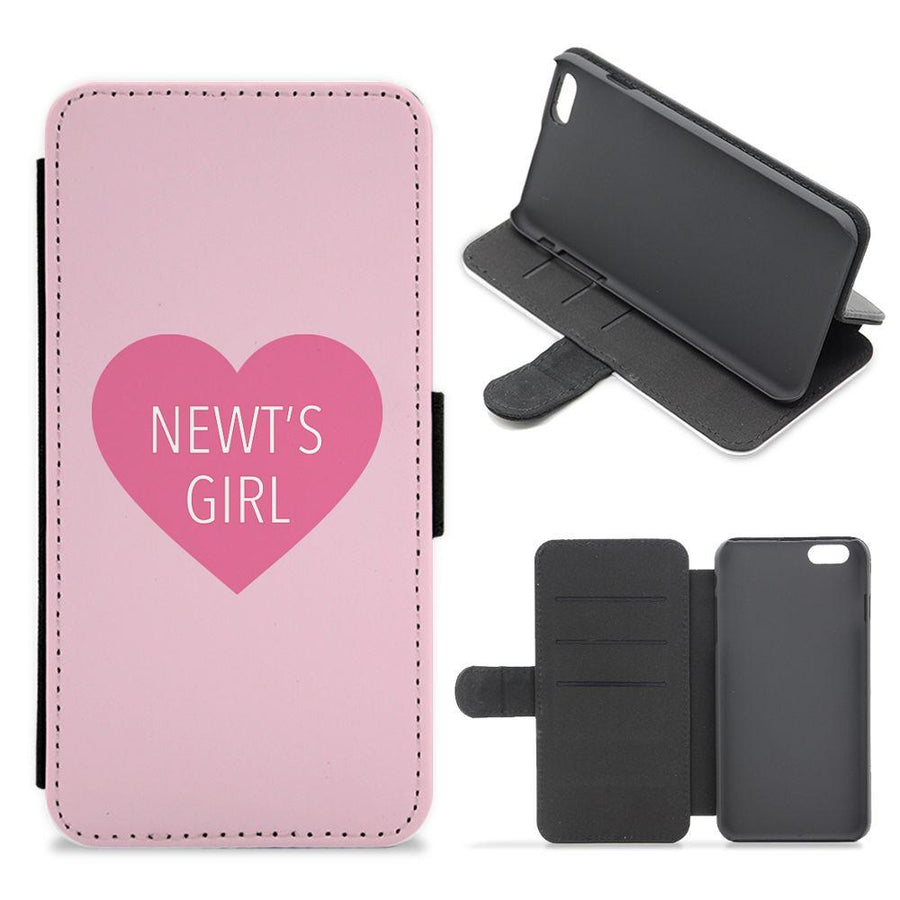 Newt's Girl Heart - Maze Runner Flip / Wallet Phone Case