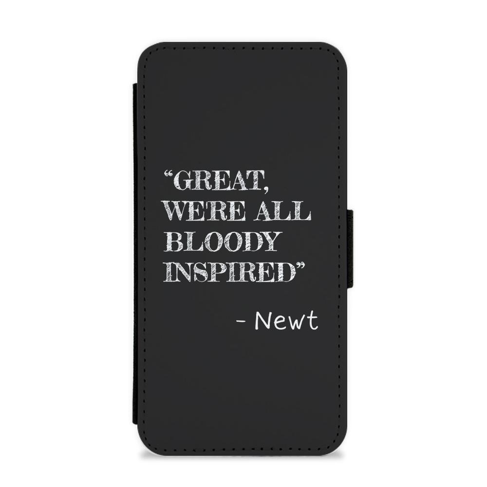 Great, We're All Bloody Inspired - Newt Flip / Wallet Phone Case