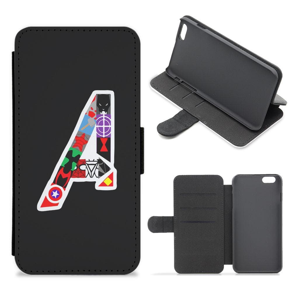 Avengers Logo - Marvel Flip / Wallet Phone Case