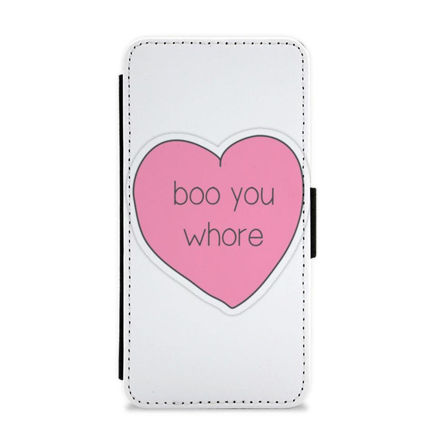 Boo You Whore - Heart - Mean Girls Flip / Wallet Phone Case