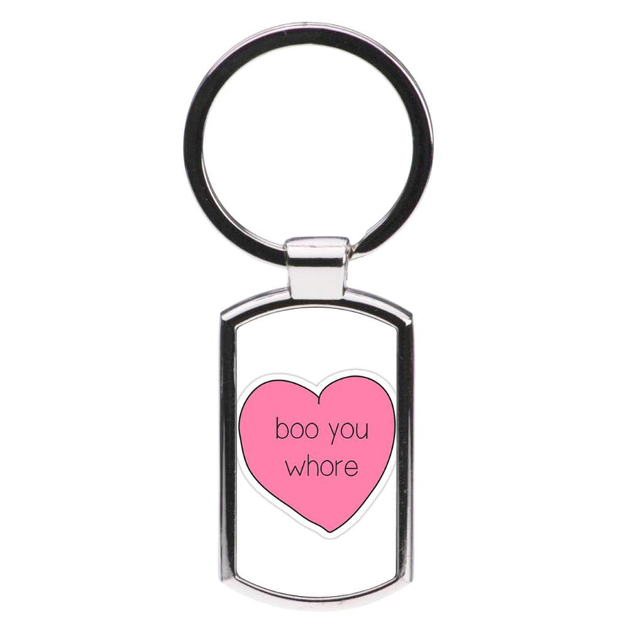 Boo You Whore - Heart - Mean Girls Luxury Keyring