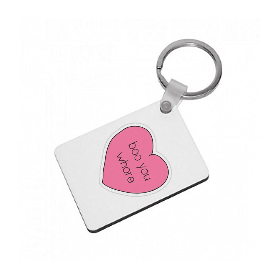 Boo You Whore - Heart - Mean Girls Keyring