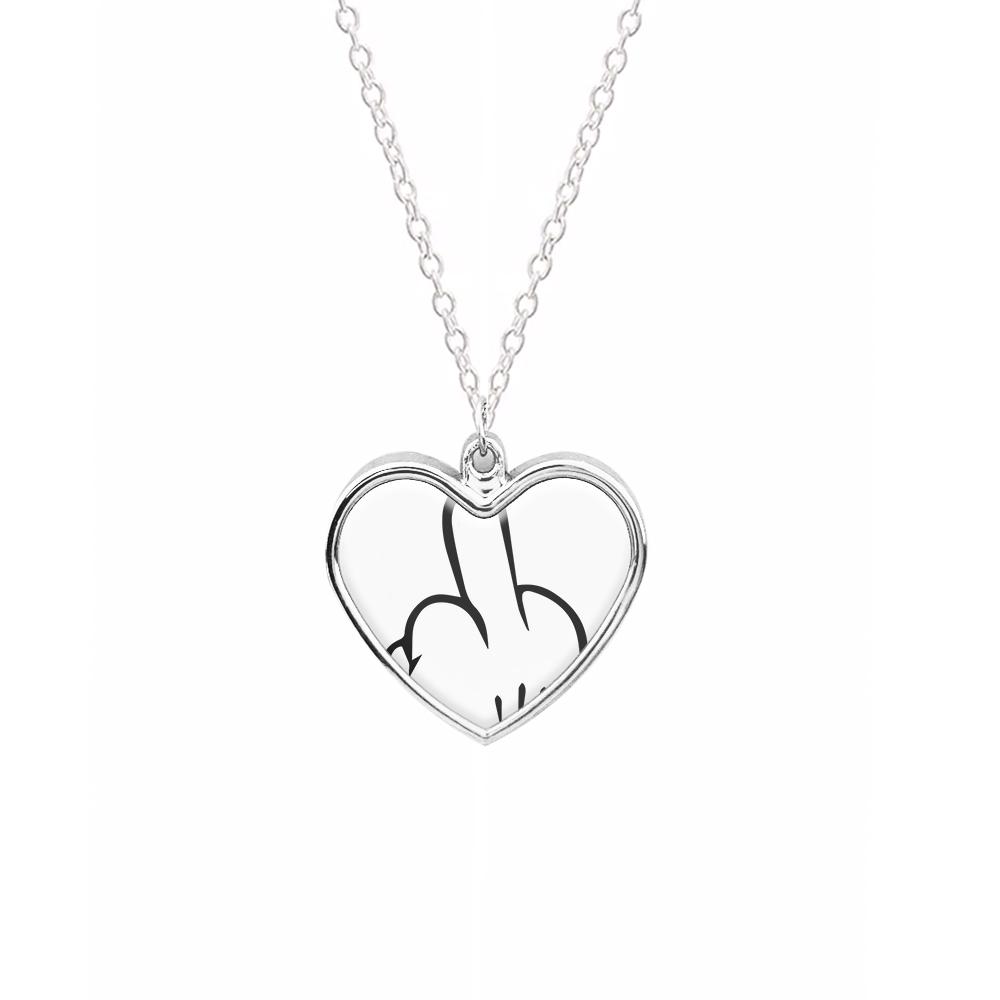 Mickey Mouse Middle Finger Necklace