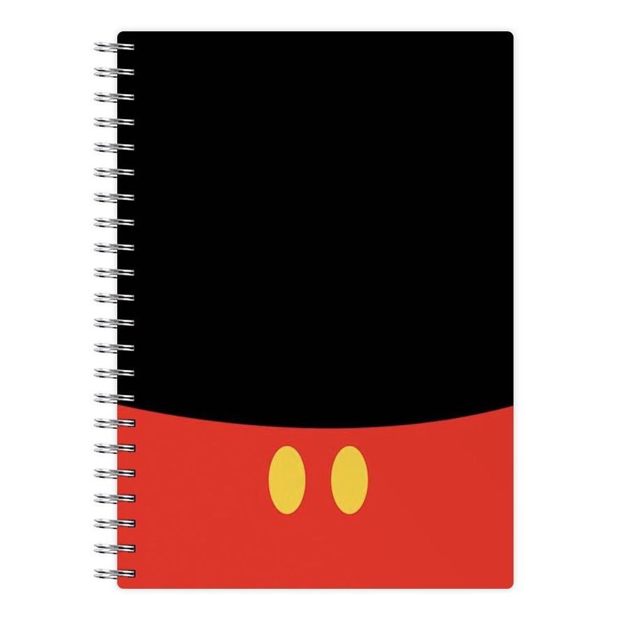 Mickey Mouse Outfit Notebook - Fun Cases