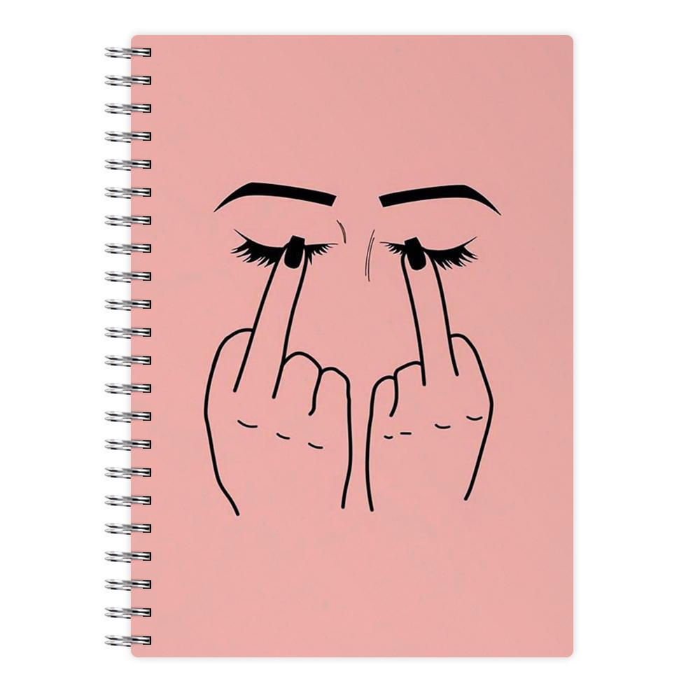Middle Finger Eyes Notebook - Fun Cases
