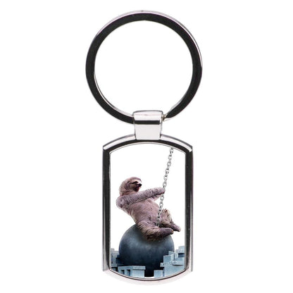 Wrecking Ball Sloth Luxury Keyring