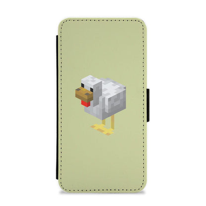 Minecraft Chicken Flip / Wallet Phone Case