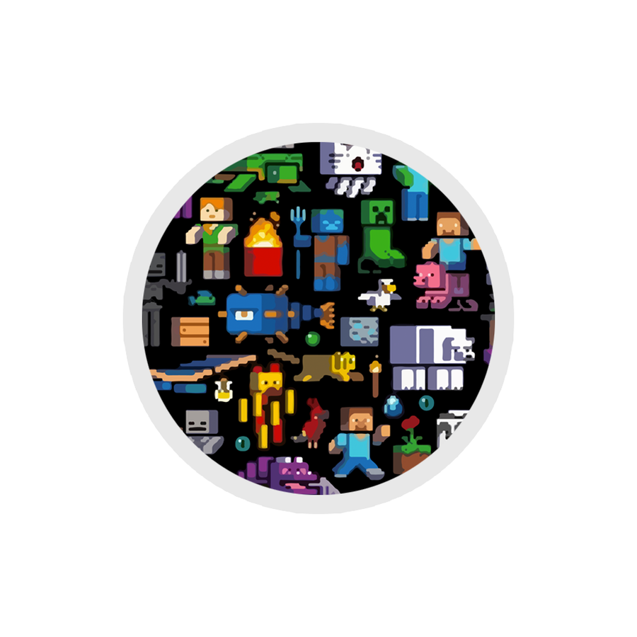 Minecraft Collage Sticker