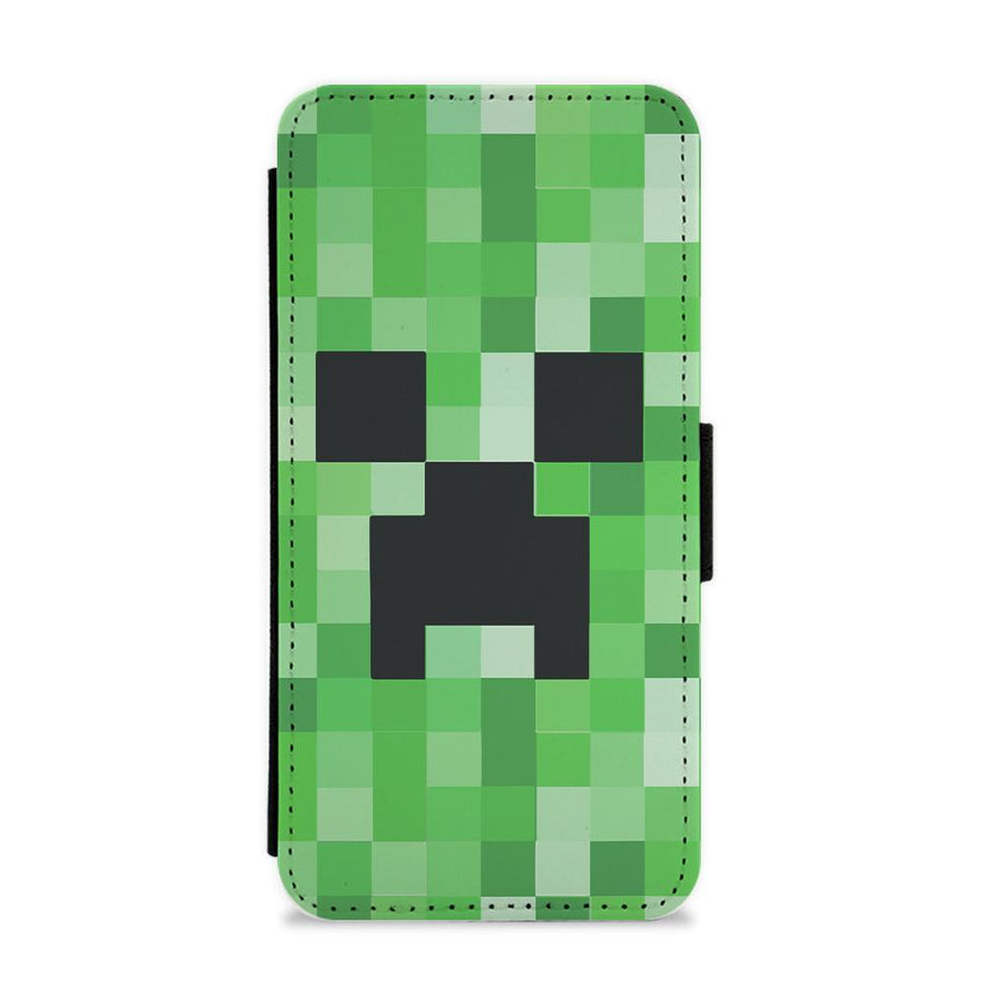 Creeper Face - Minecraft Flip / Wallet Phone Case