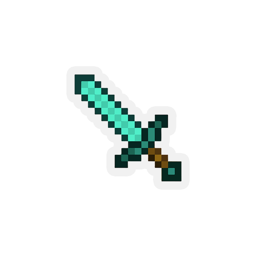 Diamond Sword - Minecraft Sticker
